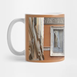 Roman Window Architecture Ancient Facade Rome Italy Mug